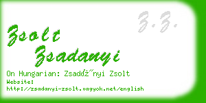 zsolt zsadanyi business card